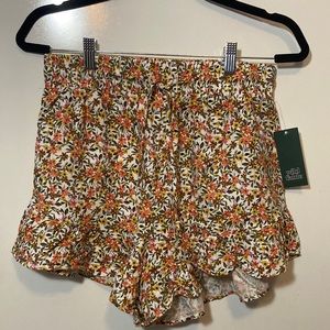 Wild Fable Coral Ruffle Shorts
